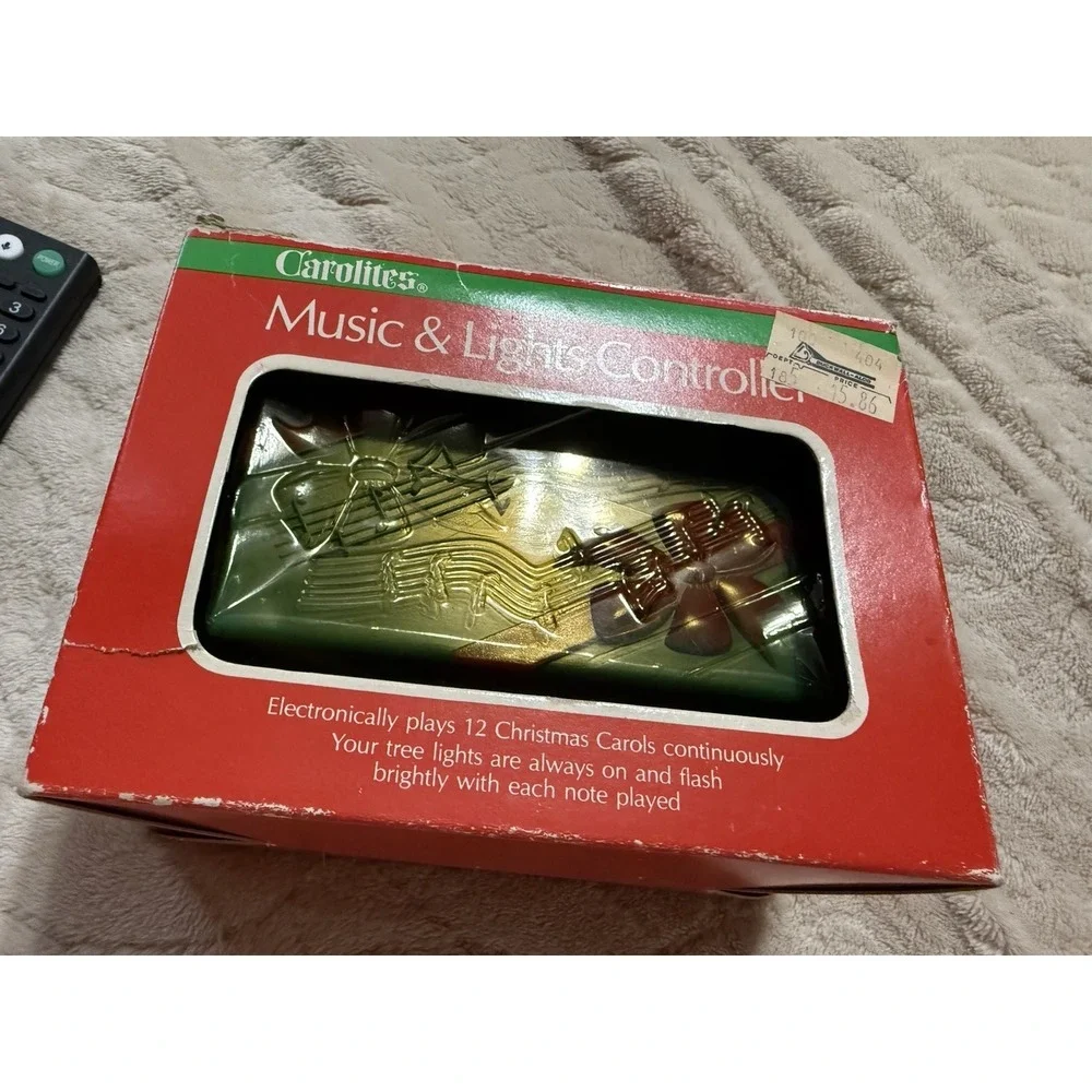 Carolites Music & Lights Controller Style Vintage 1982 Christmas 12 Son EUC